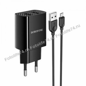 Купить Зарядное устройство сетев. USB 2,1A + кабель micro USB в Магнитогорске